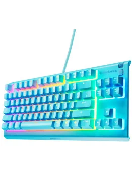 SteelSeries Apex 3 TKL RGB igralna žična tipkovnica modre barve z US postavitvijo QWERTY