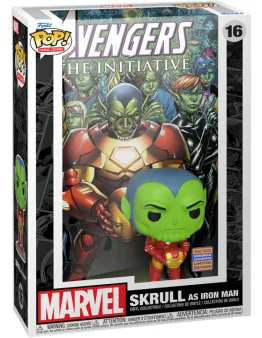 Funko Pop Comic Cover Marvel Skrull as Iron Man