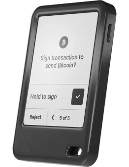 Ledger Nano X strojna denarnica za kriptovalute črne barve