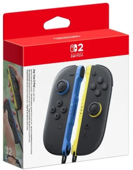 Nintendo Switch 2 dva Joy-Con kontrolerja modro-rumene barve