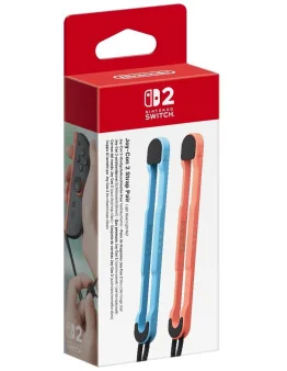 Nintendo Switch 2 dva Joy-Con zapestna traka modro-rdeče barve