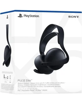 Obnovljene PlayStation Pulse Elite Midnight Black v2 brezžične slušalke s torbico za PS5 & PS4 + 2 leti garancije