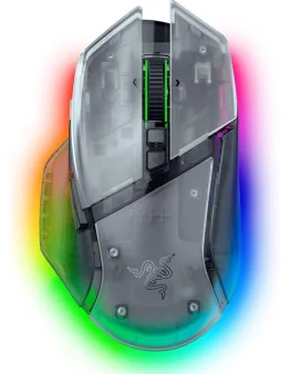 Razer Basilisk V3 Pro 35K brezžična miška Phantom bele barve