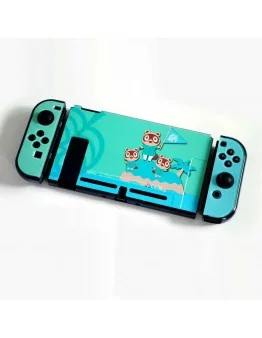 Nintendo Switch Animal Crossing transparentna zaščita + silikonska prevleka za analogne gumbe