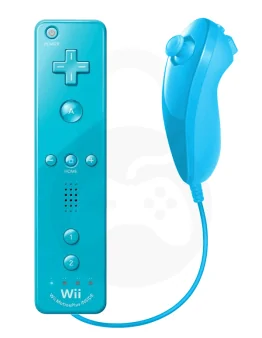 Nintendo Wii Remote Plus + Nunchuk modre barve (združljiv)