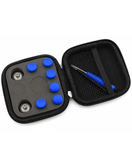8v1 zamenljive kovinske analogne gobice za kontroler moder barve za PS4 & Xbox One & Xbox Series